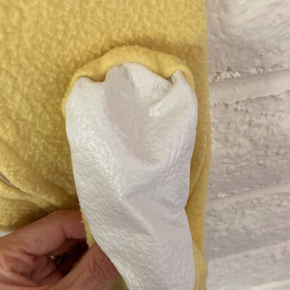 Vintage Infant Pink and Yellow Fleece Baby Onesie - Picture 10 of 10